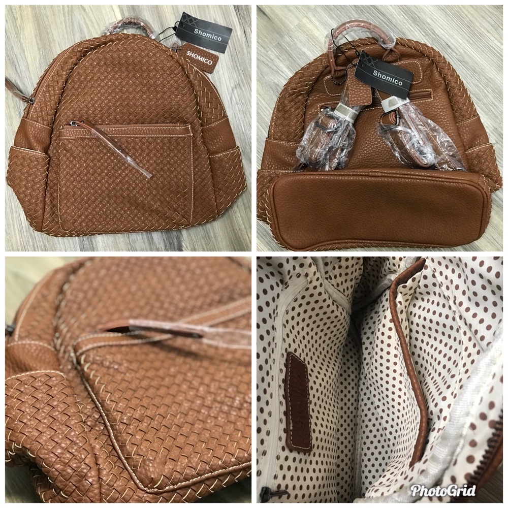 Shomico Vegan Leather Handmade Backpack